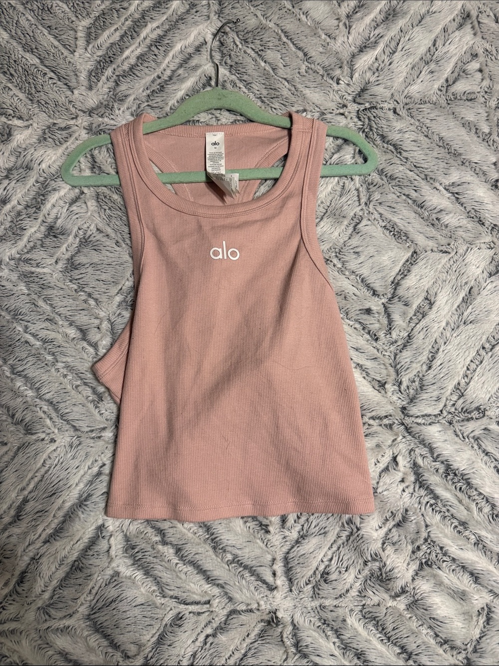 ALO Yoga Ribbed Tank Top - Dusty Rose